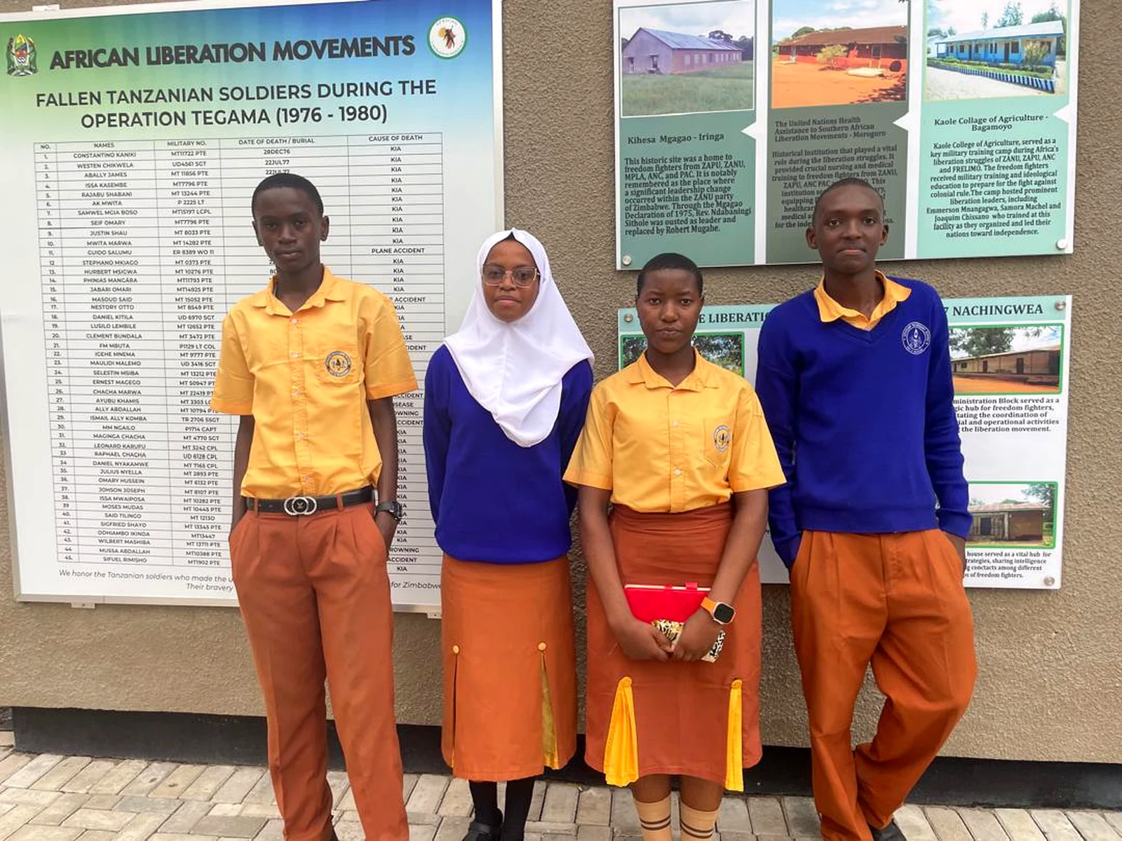 Epiphany Schools students proudly wearing their school uniforms